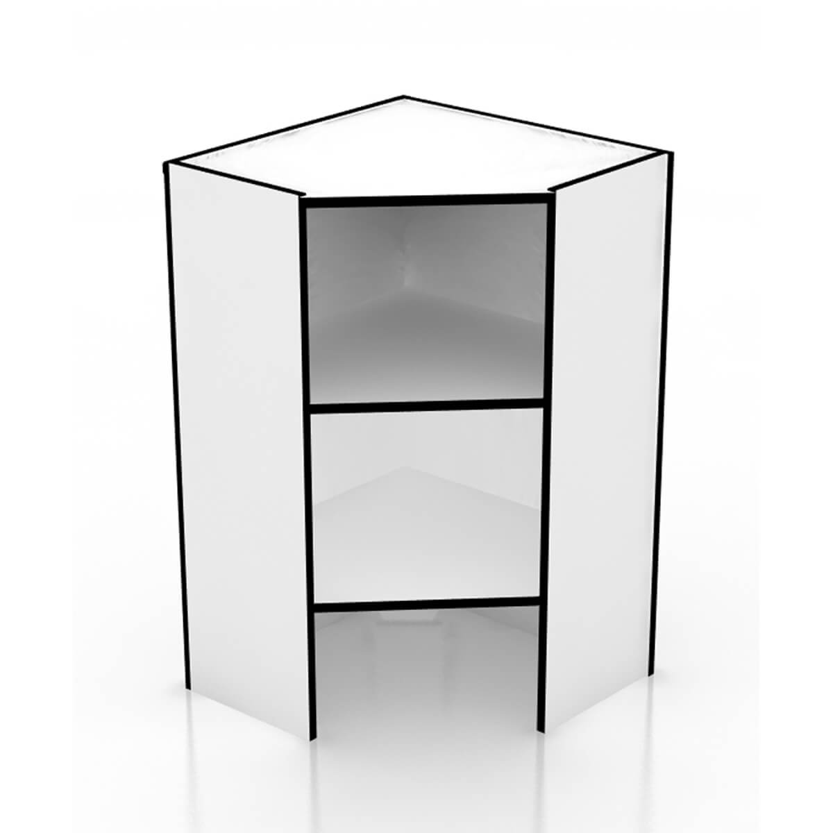 Прилавок угловой глухой