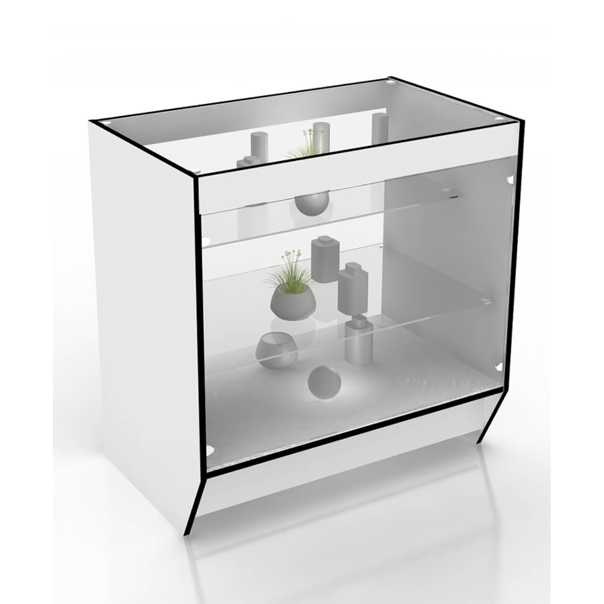 Прилавок остекленный большой