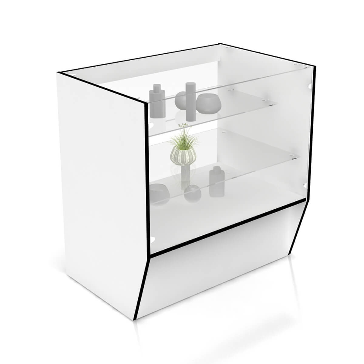 Прилавок рабочий остекленный