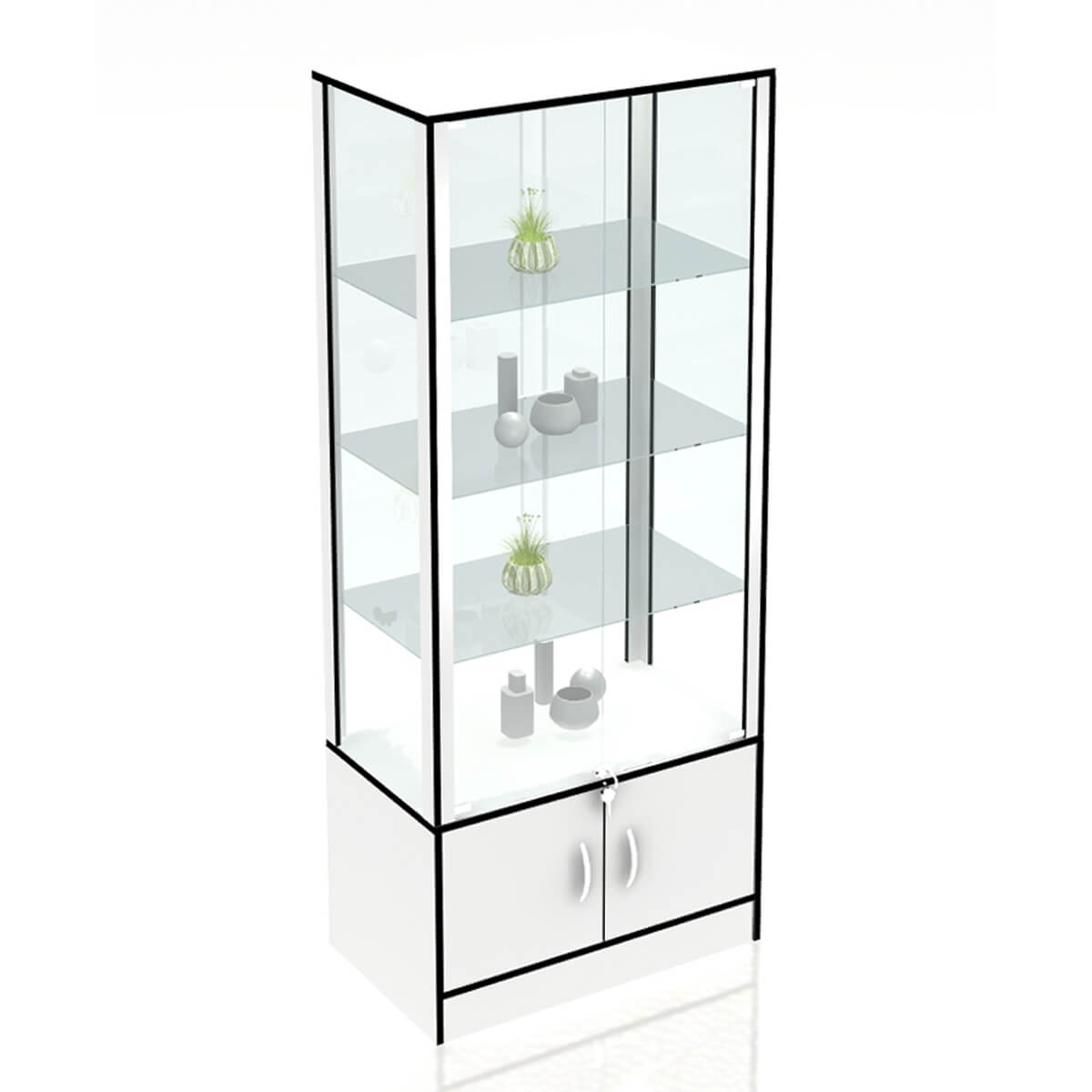 Витрина торговая остекленная