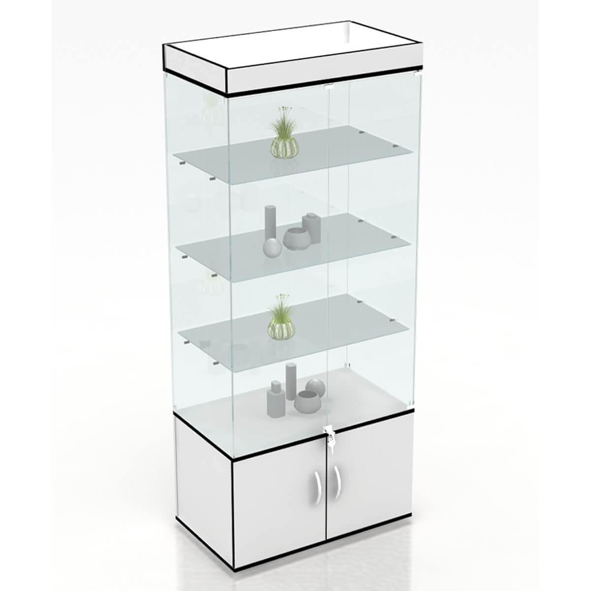 Витрина остекленная с подсветкой