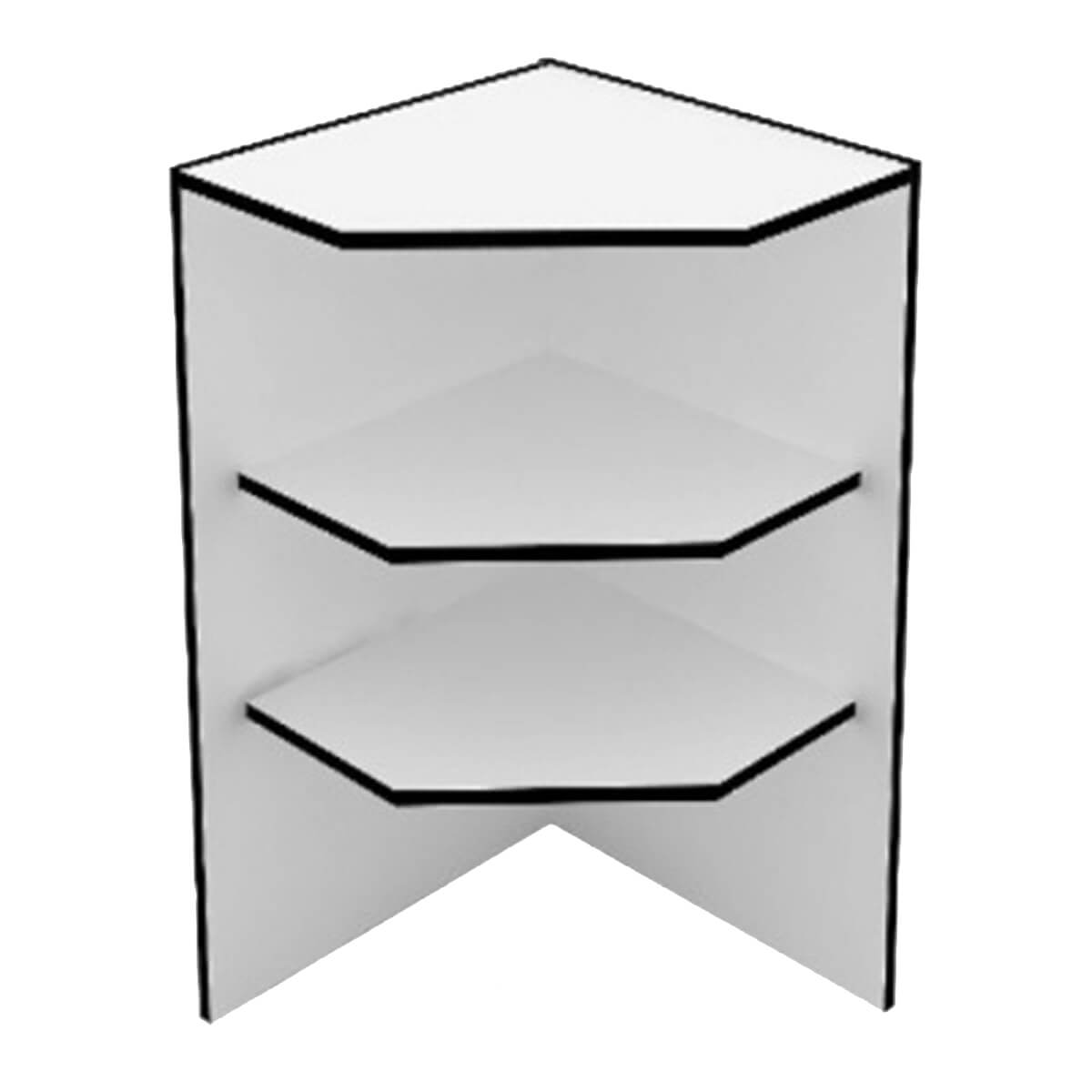 Прилавок внешний угловой