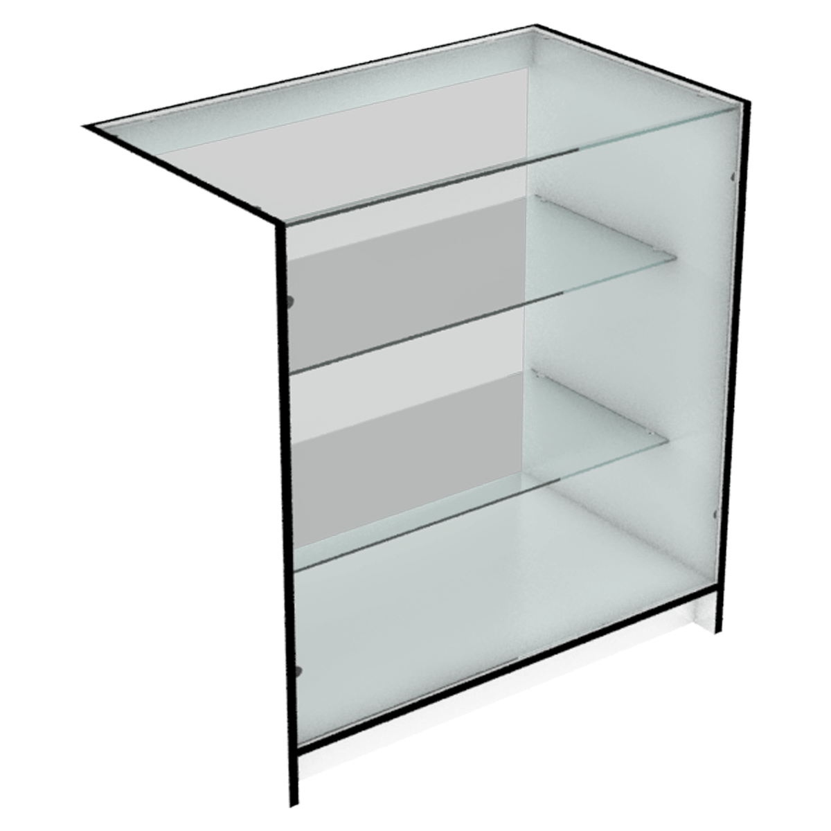 Прилавок торговый остекленный