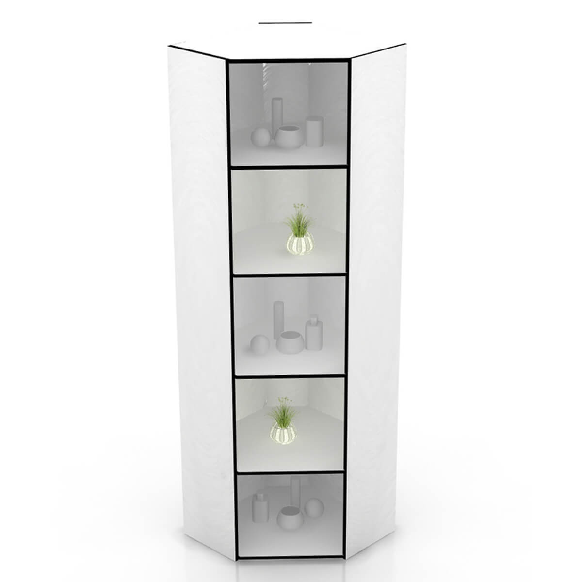 Стеллаж внутренний угловой