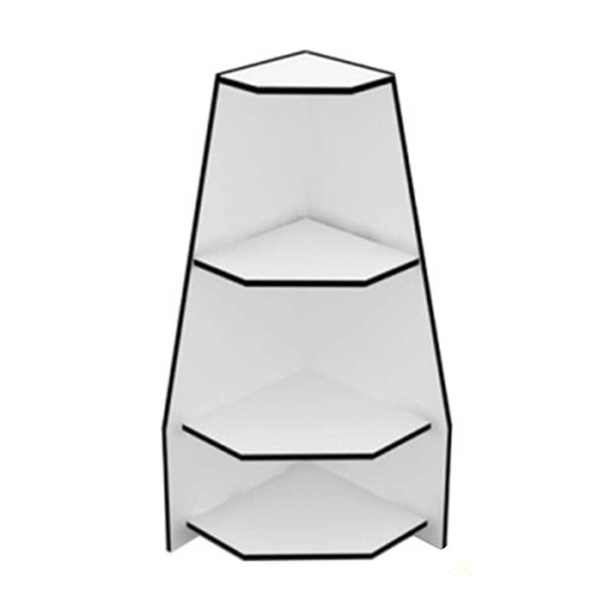 Торговая витрина угловая